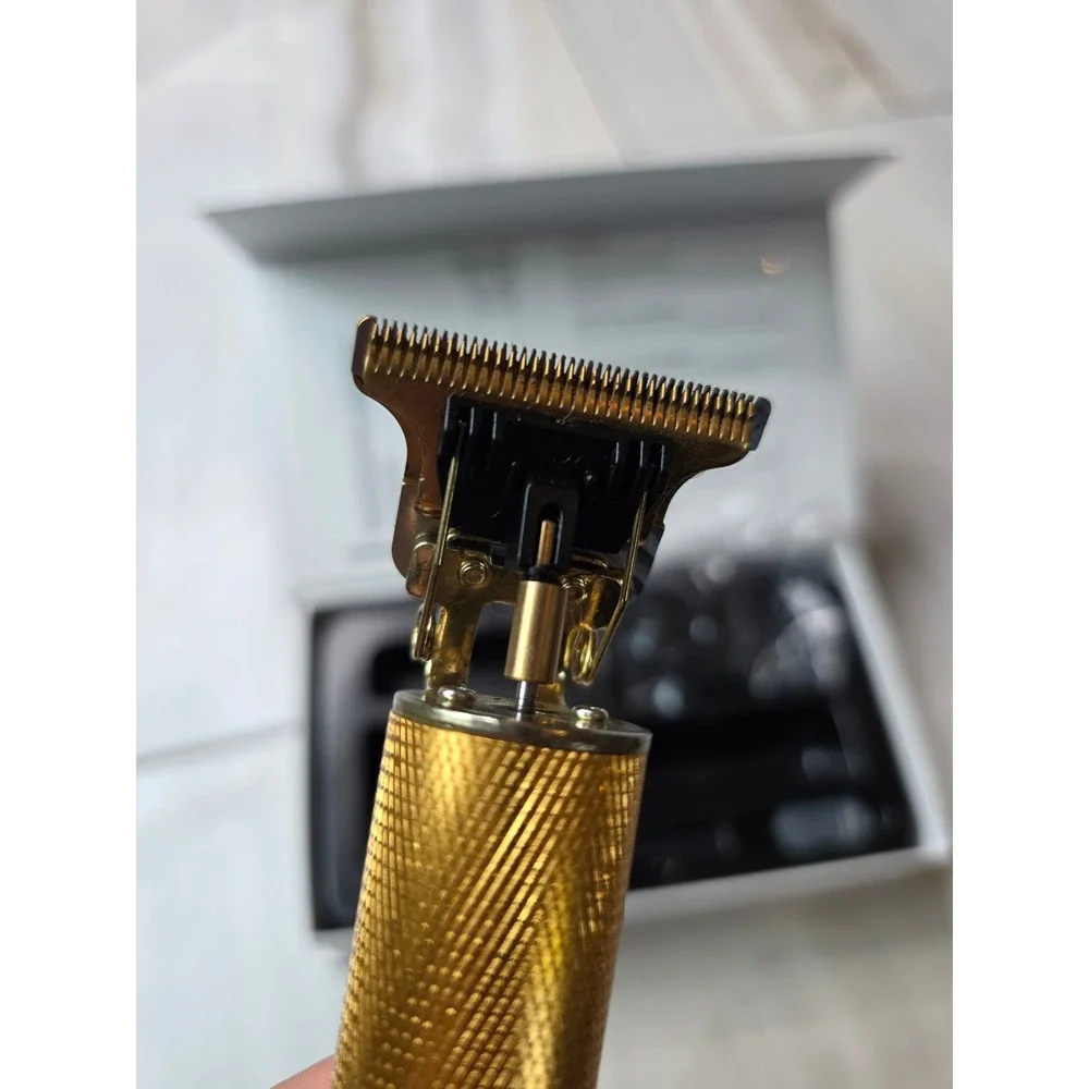 Vintage T9 Professional Trimmer Cordless‎ Hair Clipper Gold USB Rechargeable W2